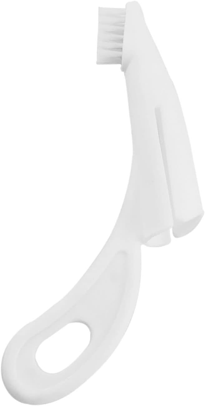 Qiilu Finger Wipes for Dogs & Cats - Dog Finger Toothbrush Nylon Oral Care Pet Brush Teeth Gums Care Kit for Pets - Effective Cleaner Supplies (White)