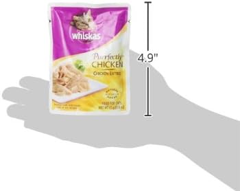 Whiskas Purrfectly Chicken Wet Cat Food Chicken Entree Flavor 3 Ounces (24 Count)