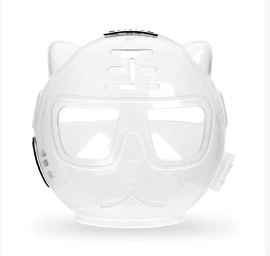 Pet Supplies, Cat Space Head Cover, Cat Head Cover, Anti Bite, Bathing, Nail Cutting, Fighting, Scratching, Licking (Cat Ear Space Head Cover (Transparent), Large)