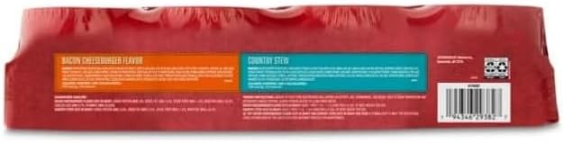 Ol's~Roys Wet Dog Food Variety Pack, 24 Cans, 5.5 oz Each, Bacon Cheeseburger & Country Stew in Gravy, Complete & Balanced Meal, Soft Texture for Small to Large Breeds, No Artificial Flavors