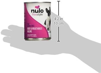 Nulo Grain-Free Beef, Peas & Carrots Recipe Adult Wet Canned Dog Food, 13 Ounce, 12 Cans
