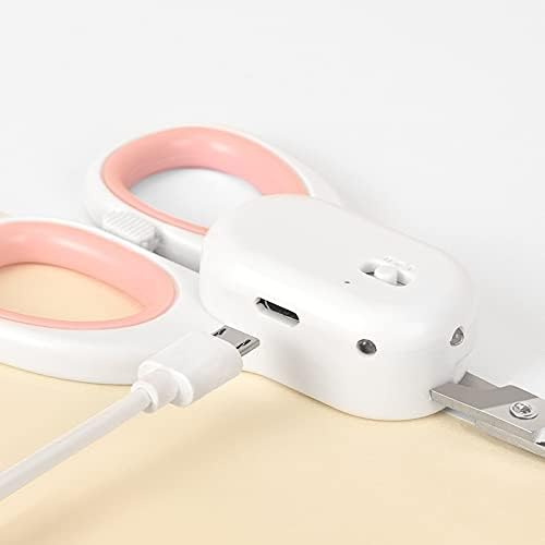 Cat Nail Clippers, cat Claw Clippers with Super Bright LED Lights, Baby cat Nail Clippers Stainless Steel Elbow Design Safe and Convenient pet Nail Clippers, cat Grooming Tools (Pink)