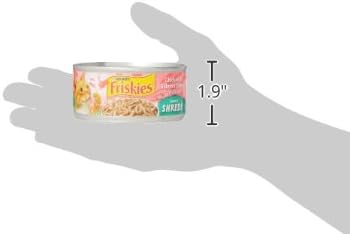 Purina Friskies Shreds Chicken and Salmon Dinner in Wet Cat Food Gravy - (Pack of 24) 5.5 oz. Cans