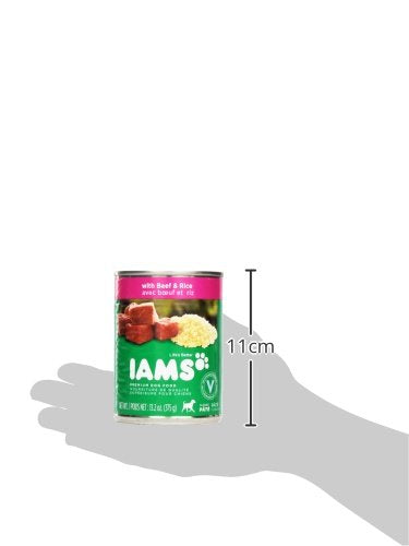 Iams, Premium Dog Food, Beef & Rice Entree, 13.2 oz