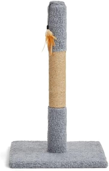 EveryYay by Petco Essentials Scratchin' The Surface Post with Scratcher Cat Toy, Grey, 26"