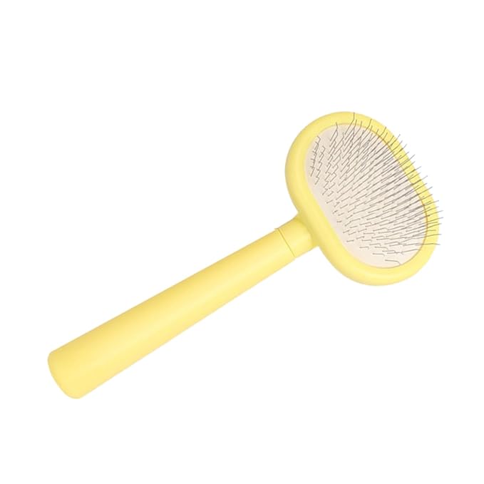 Yardwe Handle Cat Grooming Comb Ergonomic Pet Massage Brush for Shedding Loose Hair and Cleaning for Cats and Dogs Plastic Design