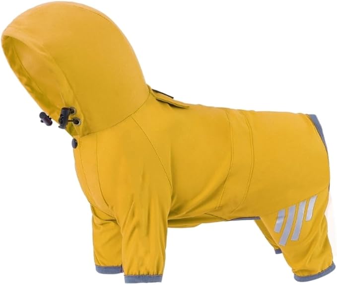 Windproof Dog Raincoats Pet Hood Raincoats Reflective Pet Jackets Dogs Supplies