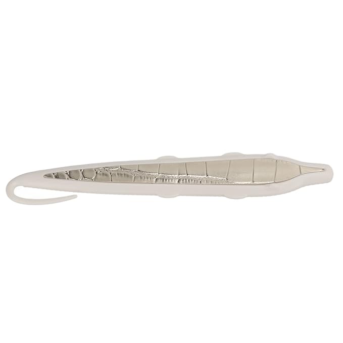 ZJchao Cat Grooming Brush for Short Haired Dogs & Pet Groomer Massage Comb, Dog Brush with Simulated Tongue Design for Daily Hair Care (White Gold)