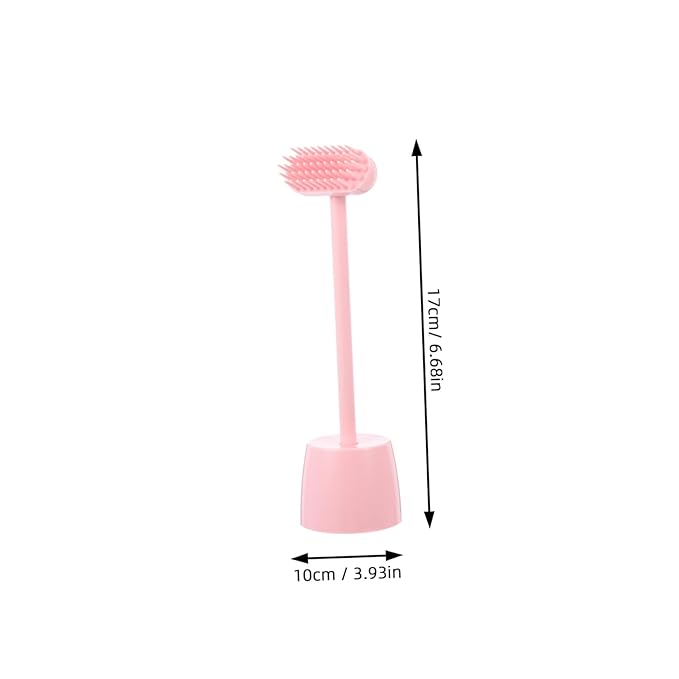 1pcs Cat Grooming Brush Multifunctional Cat Scratch Massage Tool for Self-grooming Safe Material Pet Hair Cleaning and Relaxation Brush Pink