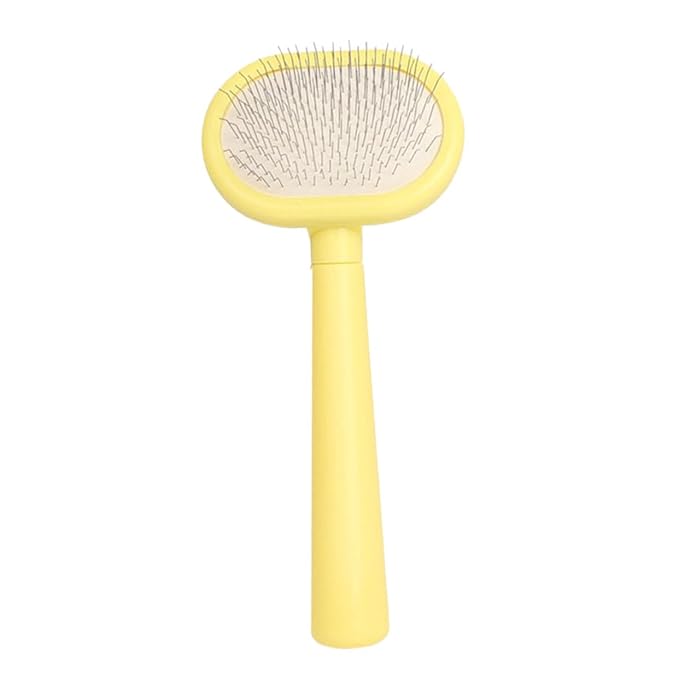 Cat Grooming Comb for Dogs and Cats Plastic Pet Hair Cleaning Comb with Long Handle for Comfortable Shedding and Tangle Removal Daily Use Bathing Tool for Healthy Fur Maintenance