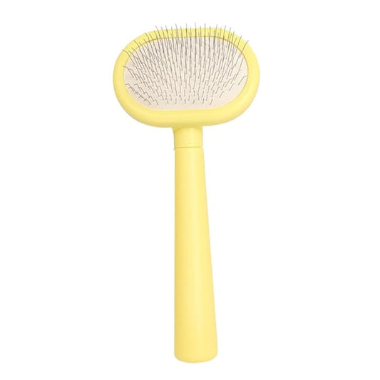 Cat Grooming Comb for Dogs and Cats Plastic Pet Hair Cleaning Comb with Long Handle for Comfortable Shedding and Tangle Removal Daily Use Bathing Tool for Healthy Fur Maintenance