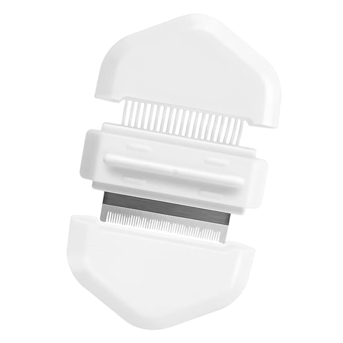 Cat Grooming Brush Pet Hair Removal Lint Brush Dog Comb Stainless Steel Bristles Ergonomic Design