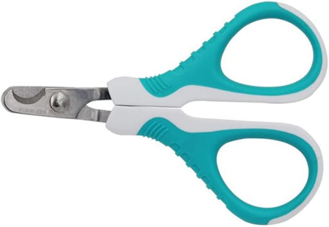 BESPORTBLE Portable Pet Nail Clipper Ergonomic Stainless Steel Dog Cat Nail Trimmer Safety Guard Non- Handle for Comfortable Grooming Sky- Color for Home Use