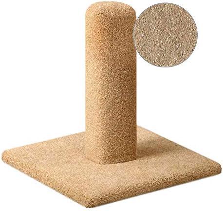 CozyCatFurniture 20, 25 & 30 inch Carpeted Cat Scratching Posts, Natural Color, Made in USA with Solid Wood Poles (20")