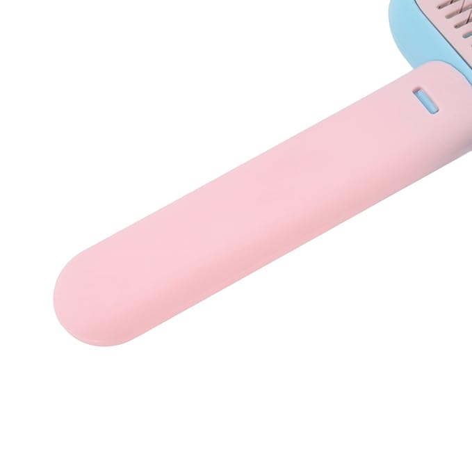 Pet Slicker Brush Self Cleaning Massage Prevent Slip Dog Cat Grooming Comb for Shedding Hair