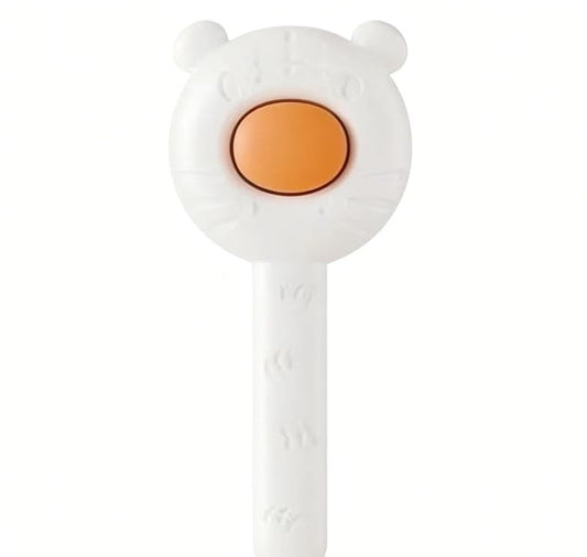 White Cat Combing Brush – Premium Hair Removal Tool for Cats & Dogs. Pet Store Supplies: Dog Brushing Combs, Cat Hair Cleaners, and Pet Care Products.