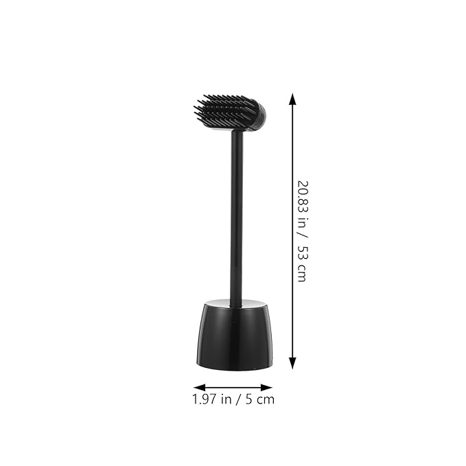 VICASKY Cat Massage Brush and Pet Grooming Scratching Tool Mini Black Deshedding and Itch Relief Brush for Cats and Dogs 1pcs for Shedding Control and Skin Care
