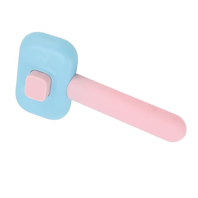 Pet Slicker Brush Self Cleaning Massage Prevent Slip Dog Cat Grooming Comb for Shedding Hair