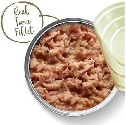 Applaws Canned Wet Kitten Food 2-Flavor Variety Bundle: (6) Tuna Fillet in Broth and (6) Chicken Breast in Broth (12 Cans Total, 2.47 Ounces Each) Plus Silicone Lid