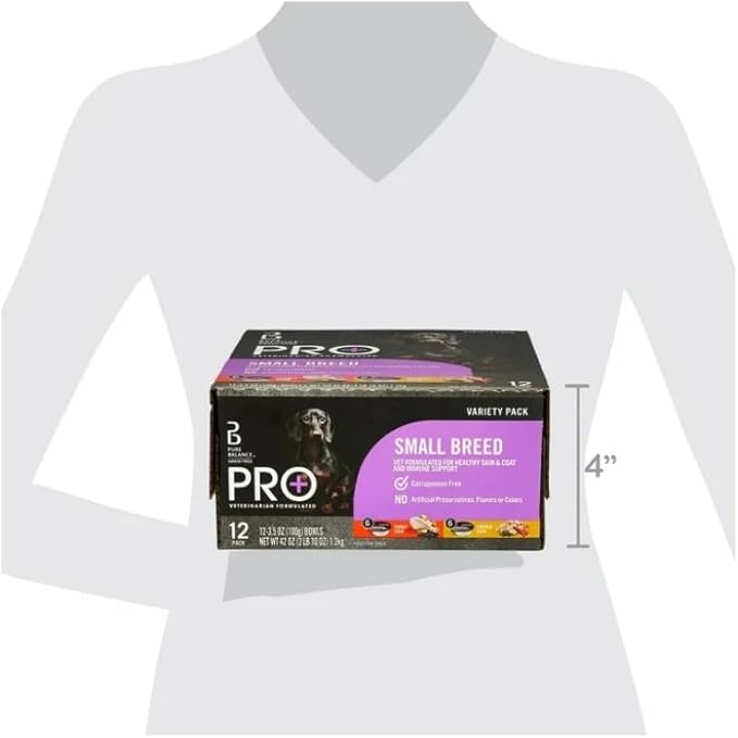(2 Pack) ~ Pure Balance Pro+ Turkey Stew & Chicken Stew Wet Dog Food for Small Breeds, Grain-Free ~ 3.5 Oz Cups ~ 12 Cups ~ Natural Ingredients, Supports Healthy Skin & Immune System ~ (24 Cups)