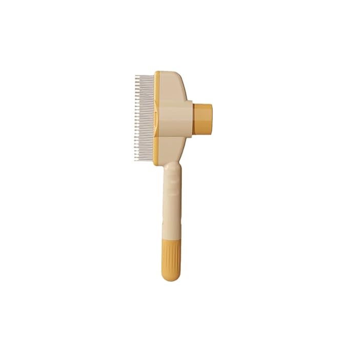 Cat Comb - Cat Grooming Comb, Shedding Hair Brush,Cat Brush With Release Button,For Cats Dogs Easy Grip Handle That Ensures Comfort And Control