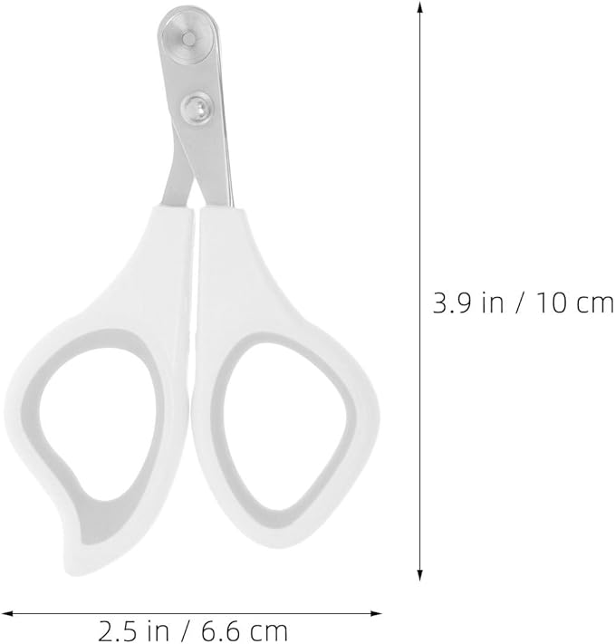 2Pcs Animal Nail Trimmer: Animal Nail Cutter - Stainless Steel Cat Grooming Tools - Puppy Toenail Clippers for Kittens Puppies Rabbits Hamsters