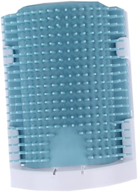 Cat Self Grooming Massage Brush Rubber Bristles Wall-Mounted Cat Supplies for Easy Shedding Removal and Relaxation Light Blue