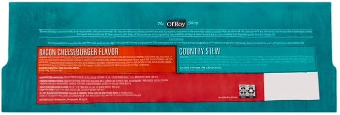 Ol' Roy Cuts in Gravy Wet Dog Food: Delicious Nutrition for Happy, (Cheeseburger and Country Stew Flavor)