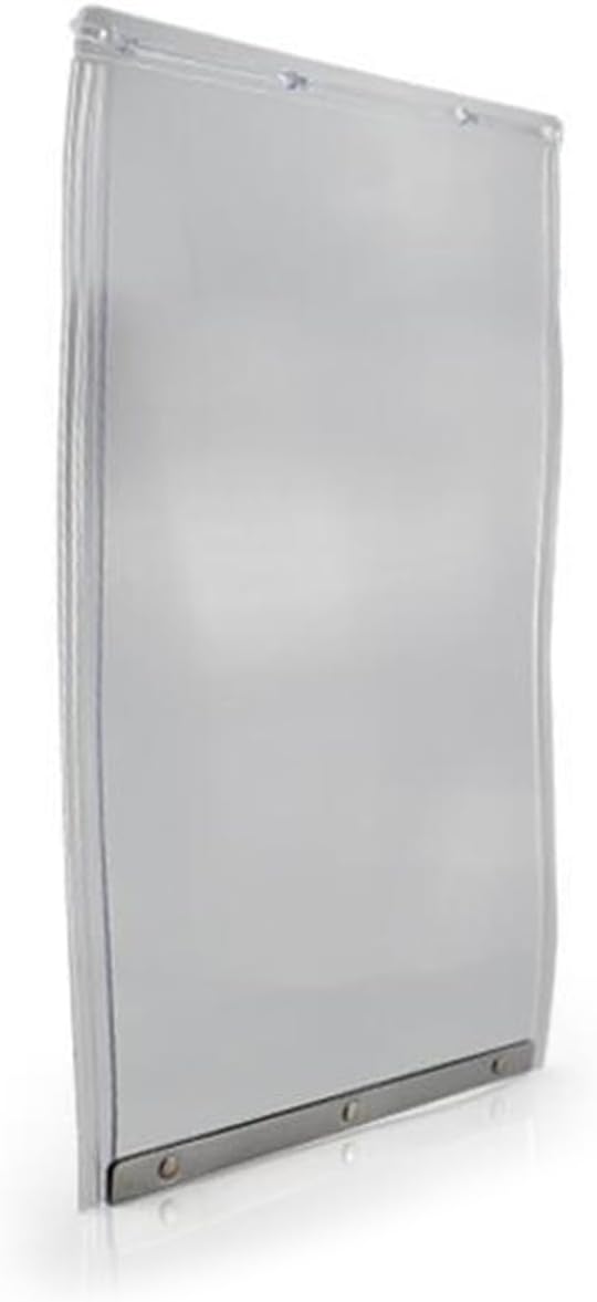 Pet Door Large Replacement Dog Flap Supplies Clear Interior and Exteriors House Safe Replacement