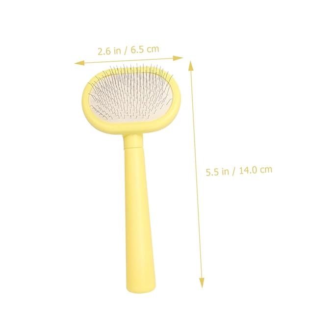Toyvian Plastic Pet Hair Comb Handled Grooming Tool for Cats Dogs Ergonomic Grip for Easy Use for Hair Efficient for Shedding Grooming