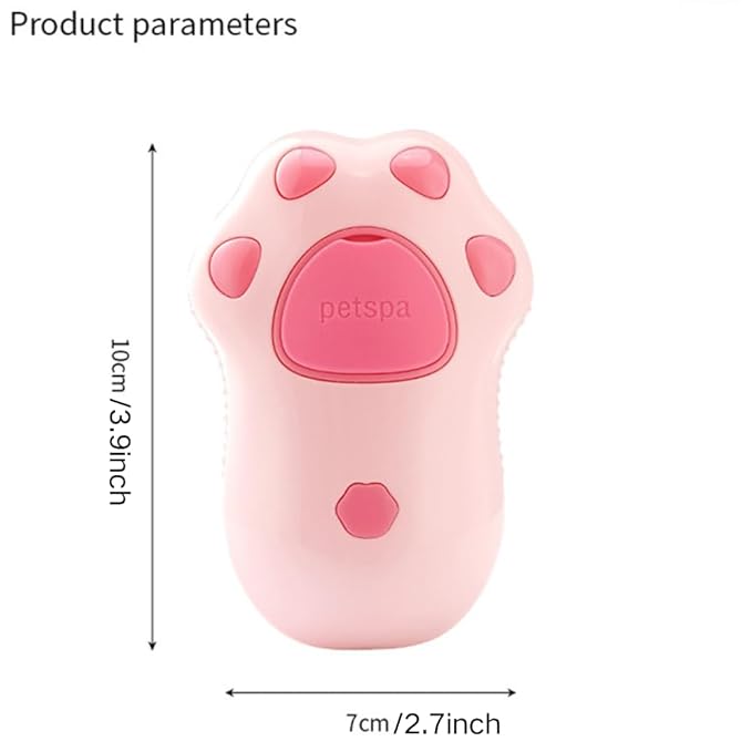 Cat Steam Brush - 3 In1 Steamy Cat Brush, Self-Cleaning Steamy Pet Brush for Massage, Multifunctional Cat Grooming Brush for Removing Tangled and Loose Hair (Coffee)