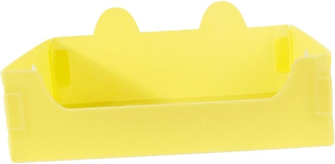 Cat Travel Toilet Large Capacity Open Litter Pan Potty for Indoor Cats Adorable Funny Design- Yellow