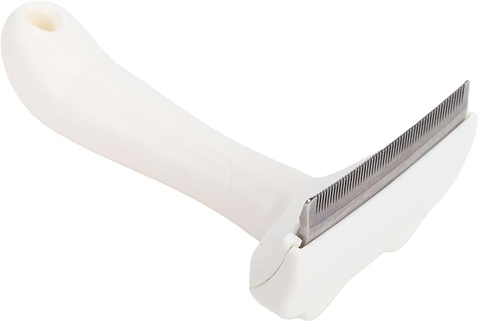 Pssopp Pet Hair Grooming Brush Pet Deshedding Comb, Plastic Hair Grooming Brush Dog Deshedding Tool for Short Medium Cats Horses Rabbits Cat Supplies