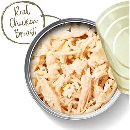 Applaws Canned Wet Kitten Food 2-Flavor Variety Bundle: (6) Tuna Fillet in Broth and (6) Chicken Breast in Broth (12 Cans Total, 2.47 Ounces Each) Plus Silicone Lid