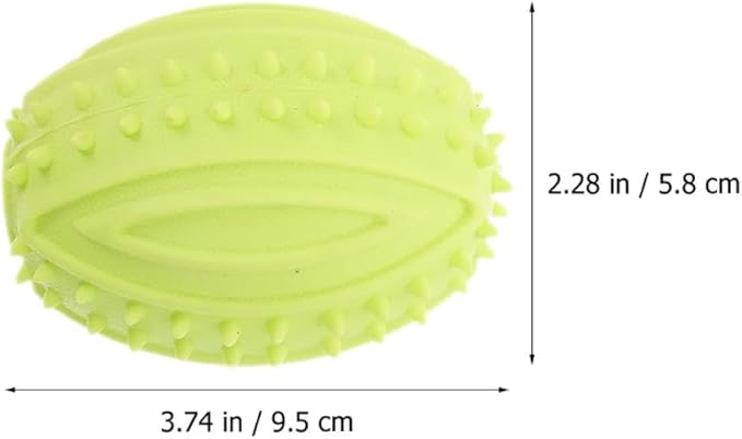 2pcs Small Dog Squeaky Balls Rubber Chew Interactive Teething Balls for Puppies Portable Pet Supplies