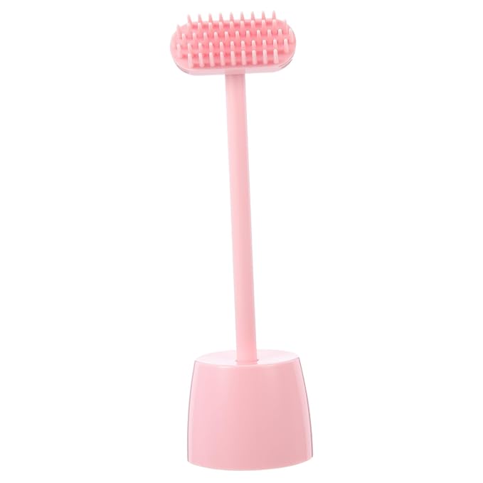 Mipcase Scratch Brush Pet Massage Brush Durable Cat Grooming Tool for Self-grooming Stress Relief Hair Removal Safe Material for Cats and Dogs Pink