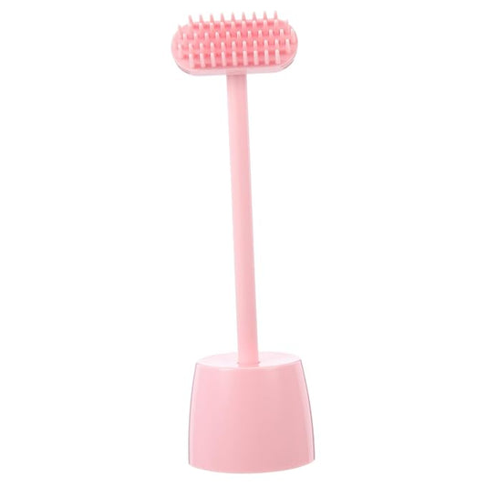 Mipcase Scratch Brush Pet Massage Brush Durable Cat Grooming Tool for Self-grooming Stress Relief Hair Removal Safe Material for Cats and Dogs Pink