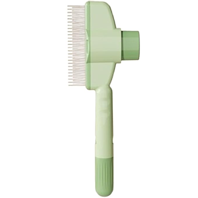 Pet Knotting Comb for Dogs, Cat Grooming Comb for Hair Knots, Puppy Grooming Combs, Pet Hair Remover Combs, Flea Cleaning Brush with Button Function