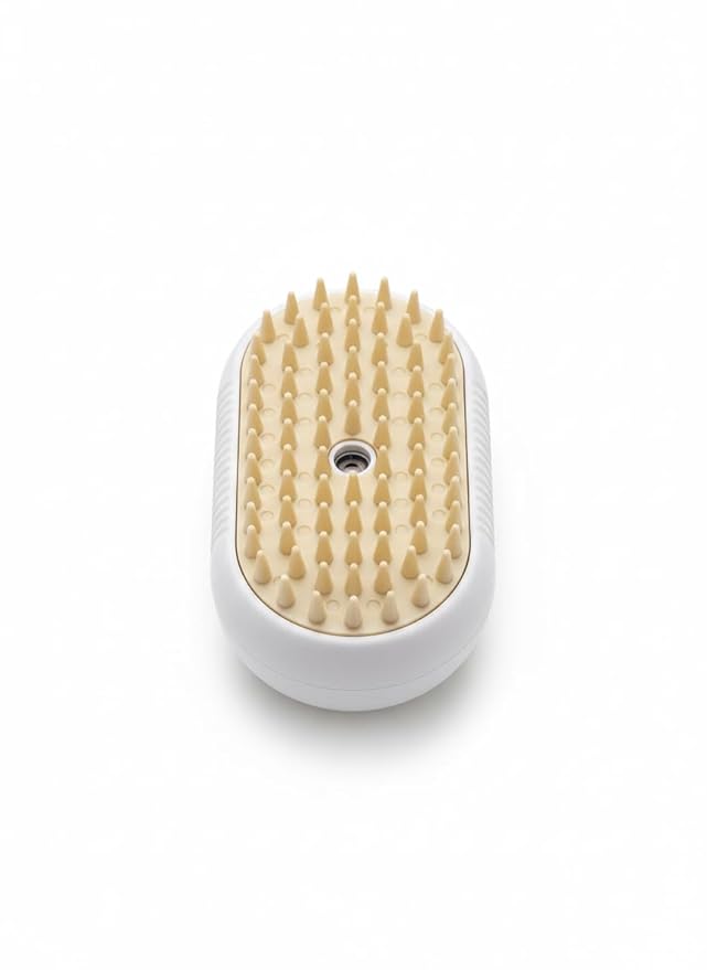 Electric Cat Massage Comb with Spray Function – Rechargeable Cat Grooming Brush for Shedding Control