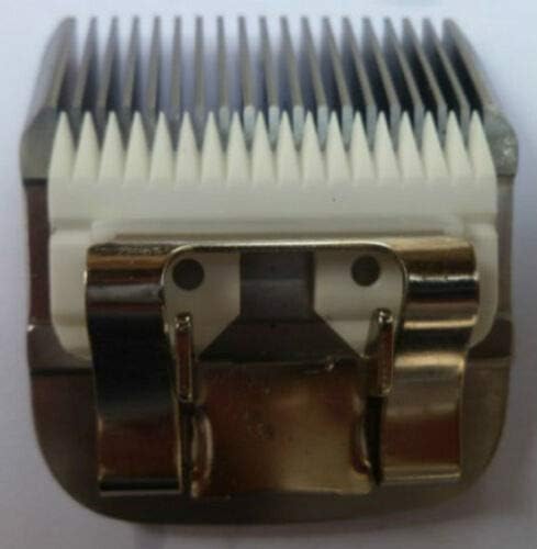 Upgraded 2pcs Clipper Ceramic Blade - Pet Dog Cat Grooming Clipper Replacement Blades, for A5 Trimmer Series, for Andis 18 Teeth Detachable Ceramic Blade Part, for Wahl KM2 KM5 KM10
