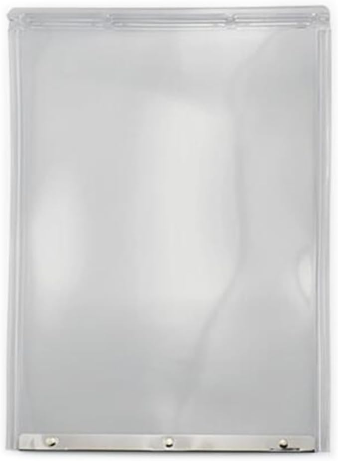 Pet Door Large Replacement Dog Flap Supplies Clear Interior and Exteriors House Replacement Clear
