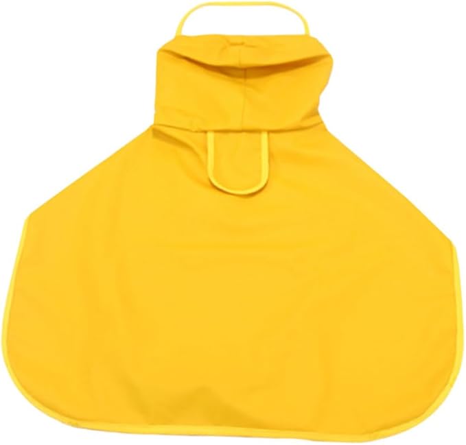 Uonlytech Waterproof Dog Raincoat Hooded Pet Rain Jacket Pu Leather Medium Outdoor Dog Rainwear for Pet Supplies