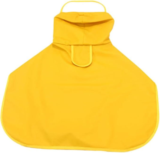 Uonlytech Waterproof Dog Raincoat Hooded Pet Rain Jacket Pu Leather Medium Outdoor Dog Rainwear for Pet Supplies