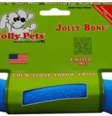 Jolly Pets 3 Pack of Jolly Bones, Blue, Large 8-Inch
