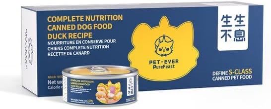 Poultry Recipe Wet Dog Food, Grain Free - BPA Free - Natural Raw Dog Pate Food (Pack of 6) 3.5 Ounce Cans