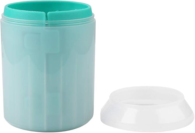 Portable Pet Paws Cleanseing Cup, Multifunctional Grooming Tool for Cats and Dogs, Rubber Silicunique, Easy to Cleanse and Use (Green)