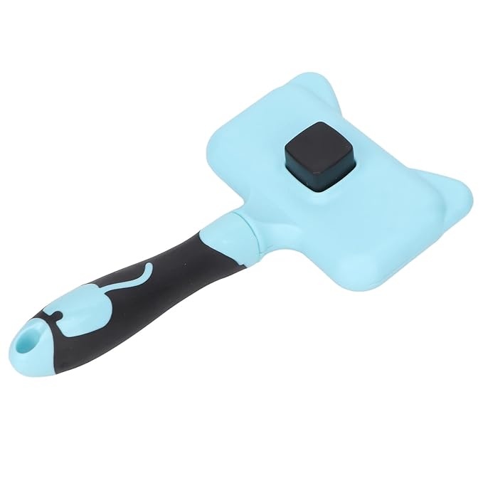 Cat Brush for Shedding, Cat Brushes for Indoor Cats, Cat Brush for Long or Short Haired Cats, Cat Grooming Brush Cat Comb for Pet Massage Removes Loose Hair and (Blue)