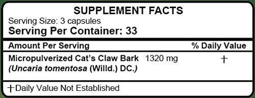 Hanan Uña de Gato Cat's Claw | 100 Capsules | Naturally Aids in Supporting Healthy Immune System