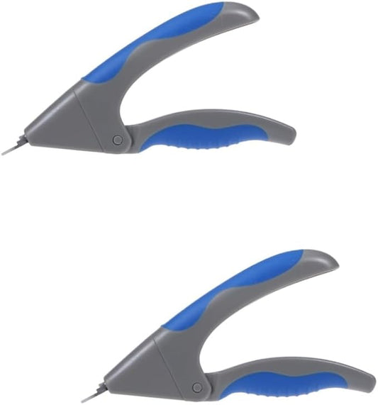 BESPORTBLE 2pcs Stainless Steel Pet Nail Cutter Dog Cat Clipper Slot Design for Comfortable Grip for Grooming Dogs Cats Birds and Pets