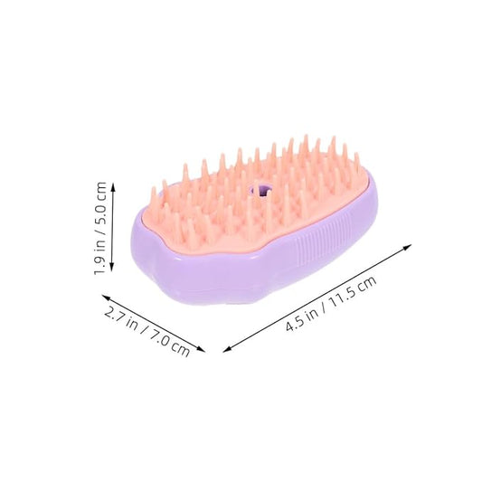 2pcs Steam Cat Grooming Brush Portable Bathing Massage Tool for Dogs and Cats Hair Self-cleaning Design for Pet Owners